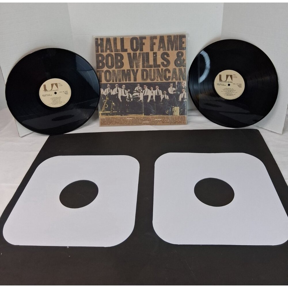 Bob Wills & Tommy Duncan Hall of Fame Vinyl 2 Record Set UAS-9962 VTG 1972 VG+